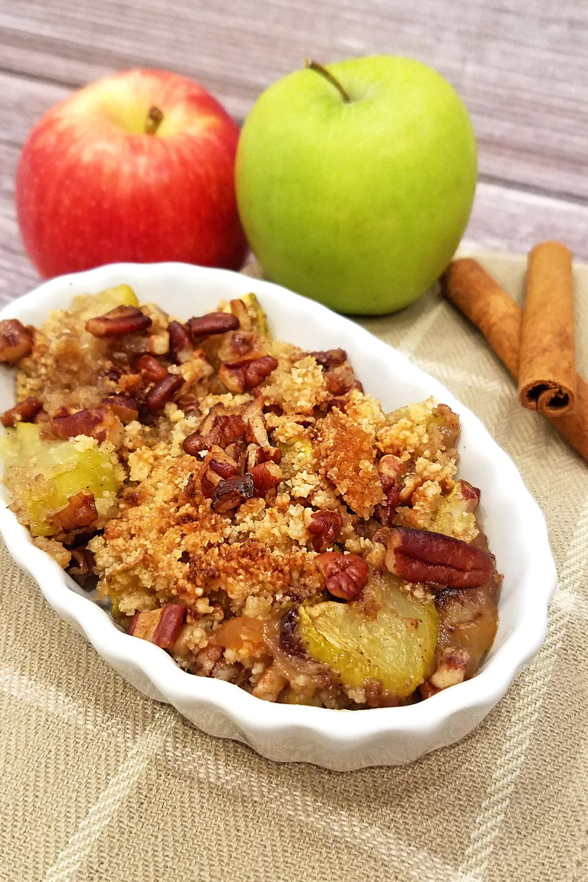 Keto Zucchini Cobbler in a dish