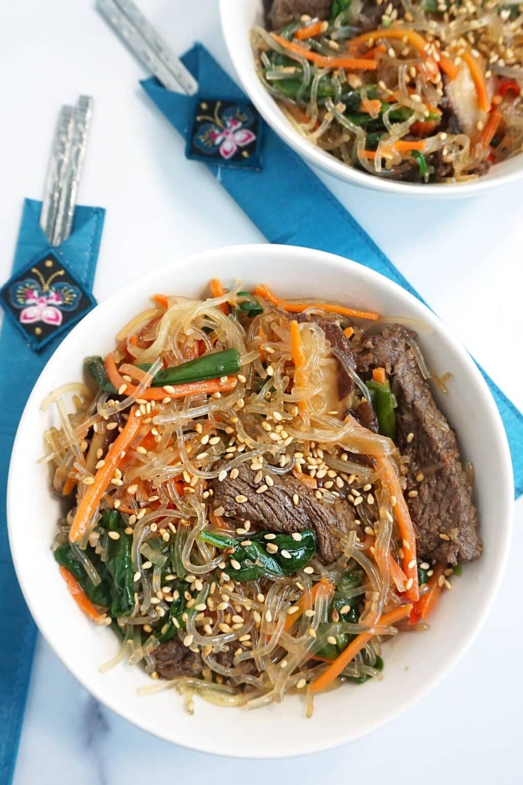 Keto Japchae (Korean Glass Noodle Stir Fry) - Modern Yum