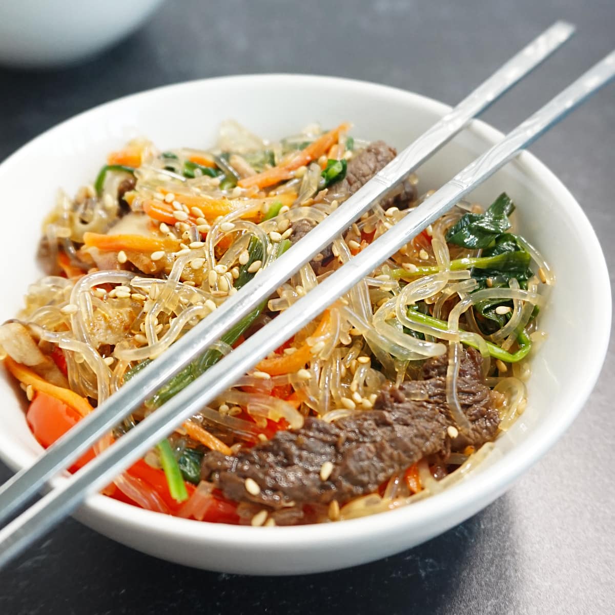 Keto Japchae (Korean Glass Noodle Stir Fry) - Modern Yum