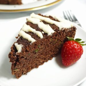 Slice of Chocolate Coffee Zucchini Cake